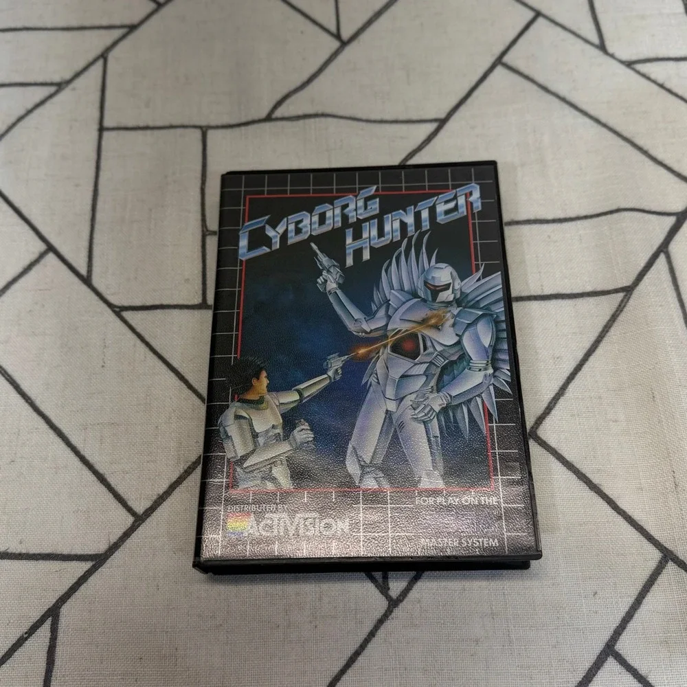 Sega Cyborg Hunter Master System Game Black Activision 1988 Complete CIB